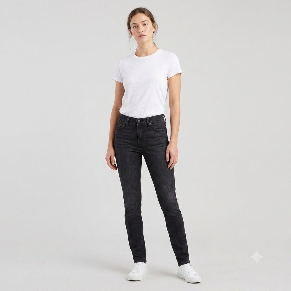 Levi's 311 Shaping Skinny Jeans Women 29 Black Mid Rise Stretch Denim 19626-0314